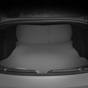 4D 퀼팅 테슬라 모델3 트렁크매트 + 2열등받이 풀세트