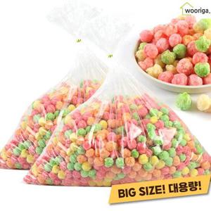 대용량 앵두콘 1kg 2봉 뻥튀기 대용량과자 옛날과자