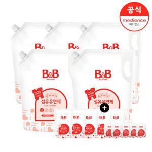 비앤비 유아 섬유유연제 1500ml 리필형 6입+증정품_K117