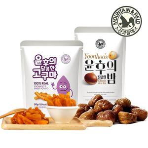 [산과들에] 영양간식 윤후의군고구마말랭이 10봉 + 달밤 10봉 (총 20봉)