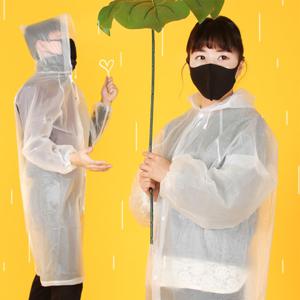 소확행몰 고급 일회용 우산 우비 PEVA 남녀공용 우의 레인코트