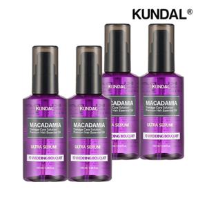 쿤달 마카다미아 울트라 헤어세럼 웨딩부케 100ml x4개