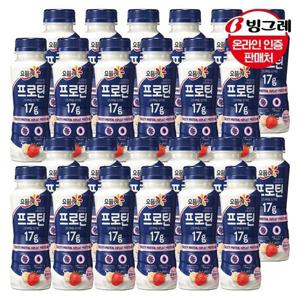 갤러리아_빙그레 요플레 프로틴 드링크 딸기바나나 210ml x24개