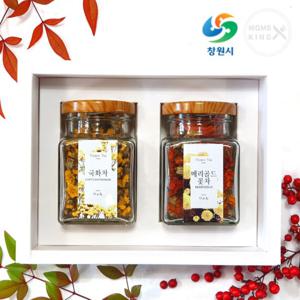 [창원몰][차오름꽃차]국화차+메리골드꽃차 선물세트