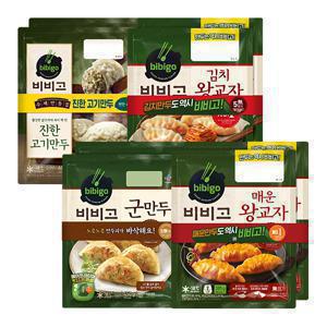 ★9월 한정 비비고 캠페인★ 왕교자 455g*2봉+김치왕교자420g*2봉+새우왕교자315g*2봉+매운왕교자385G*2봉 [총 8봉[