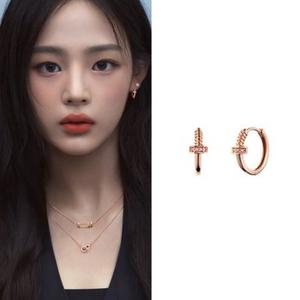 [스톤헨지][뉴진스PICK] 커넥션 14K 원터치 귀걸이 T2062