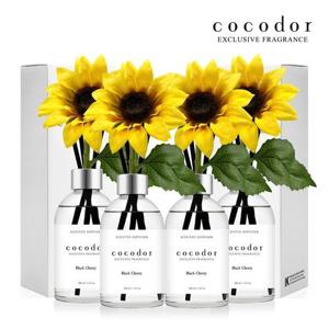 코코도르 디퓨저 화이트라벨 200ml + 해바라기 X 4개 세트 (집들이 개업 선물추천 풍수 현관 인테리어)