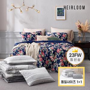 (퀸/1+1세트)23FW 에어룸 꿀잠 보온기능성 장모 극세사 침구풀세트(이불2+패드2+베개커버4)