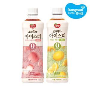 [동원xGS] 보성홍차 아이스티 제로 500ml x24병 /레몬/복숭아