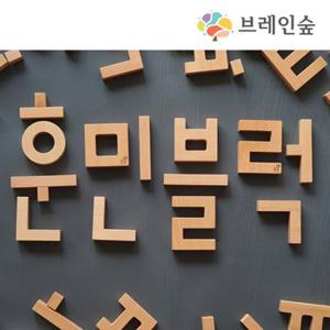 [브레인숲] 훈민카드 원목 75 /한글놀이 훈민카드포함