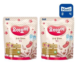 요미요미 유기농쌀과자 빨강 25g(12개월) 8봉