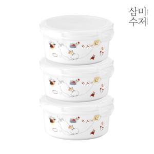 [삼미수저] 무민 더키친 원형찬통 중 550ml 3P