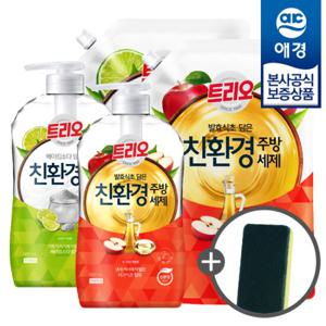 [애경]순샘 주방세제 500ml + 리필 1L +주방세제200ml 증정