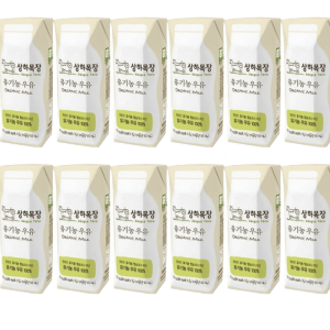 상하목장 유기농 우유 매일유업 멸균 200ml 12개