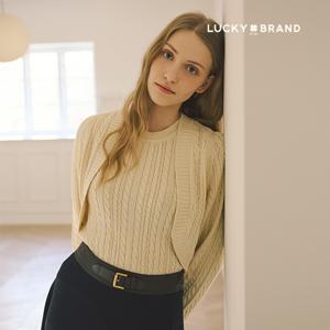 [Lucky Brand]럭키브랜드 24SS 케이블 볼레로 니트탑 셋업 2종