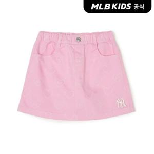 [MLB키즈]24SS 하트 데님 치마바지 7FSKH0141-50PKP