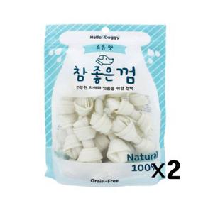 참좋은껌 우유껌 18p X2개 애견 우피껌 치석제거 칭찬