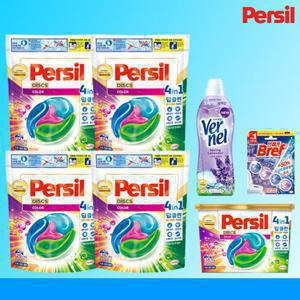 [Persil] 퍼실 딥클린 디스크/라벤더/실내건조 캡슐세제(4팩+1통)+버넬1+브레프1