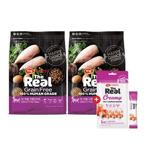 [하림펫푸드] 더리얼 캣 그레인프리 크런치 닭고기 어덜트 3.2kg★사료 50g 추가 증정★