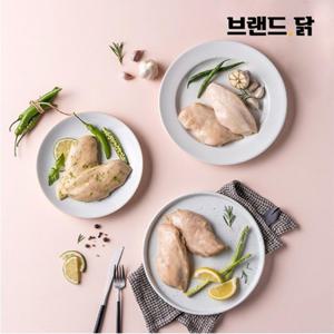 브랜드닭 스팀 닭가슴살 3종 18팩 택1 (청양고추/갈릭/오리지널/혼합)