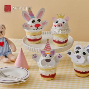  장가네제과  동물컵케이크 만들기세트 - 동물컵케익 키트 10인 SET