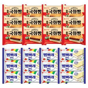 롯데 국화빵 찰떡 12개+ 빵빠레 샌드 12개