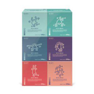 서울제지 한예지 키스해링 오브제 미용티슈 250매 (6개) 3팩