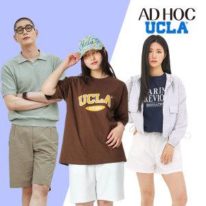 [ADHOC/UCLA]본사 여름 신상 출시 남성 반팔티 여성 반바지 티셔츠 여름셔츠 外 모음