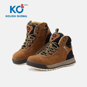 KOLON GLOBAL KG-64 안전화 와이드토캡 발목패딩 KG-64-브라운