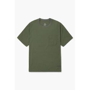 코오롱스포츠 남성 데이팩 반팔 우븐 포켓 티셔츠 (SET UP) TLTCM24695KHA