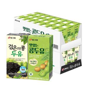 빙그레 검은깨콩두유 고칼슘 190ml 24팩 + 맛있는 콩두유 24팩