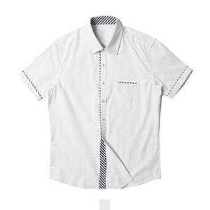 [넘버나인] 심플 사선 포인트 남자반팔셔츠