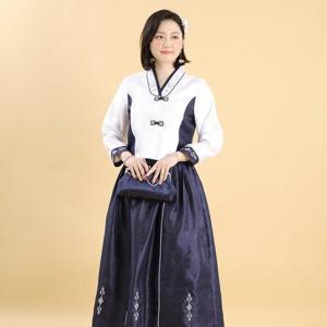 [애비뉴투지]엄마옷 환갑 칠순 결혼 사계절 여성 어른 양단 개량한복 저고리 치마세트 H08121 50대 60대