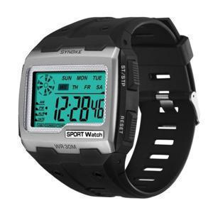 사각 스타일 생활 방수 스포츠 전자 디지털 손목 시계 (W9666F1)