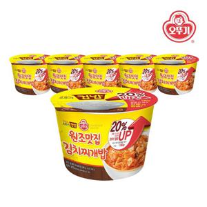 [오뚜기] 맛있는 오뚜기 컵밥 원조맛집김치찌개밥(증량) 310g x 6개