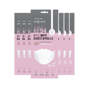 [중형] 올가드 베이직 KF94 마스크 1매입x50매 초등용