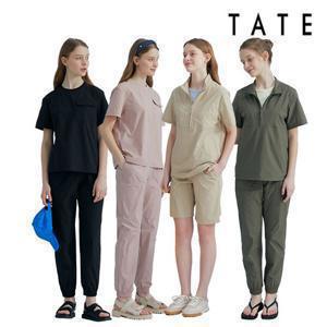 [TATE] 테이트 24SS 여성 리얼 퍼포먼스 에어 썸머 셋업 4PCS (하프 점퍼+반팔티셔츠+조거팬츠+하프팬츠)