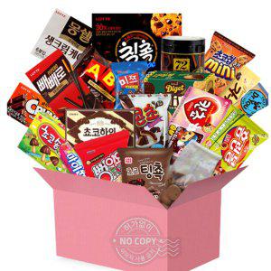 초코과자 종합선물세트 상자 대형 20종 기프트 박스 파티 초콜릿 어린이