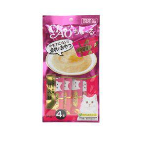 고양이 스틱형 간식 2팩(총8개) 닭가슴살 새우맛 챠오 츄르 영양 건강 반려묘