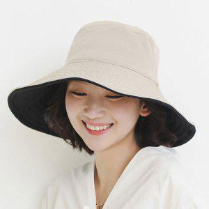 챙 넓은 버킷햇 양면 벙거지 모자 통풍 기능성 원단 와이어 햇빛 가리개 여자 미시 맘스룩