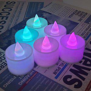 촛불 모양 미니 조명 LED 캔들 컬러 행사 이벤트 연회장 만들기 재료 색깔 변하는