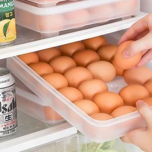 (1+1) 계란케이스 30알 보관가능 냉장 실온 달걀통 뚜껑형