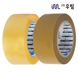 우림 국내산 박스테이프 L50 더블경포장(80Mx50개) 투명 황색 