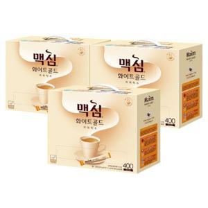 동서식품 맥심 화이트골드 400T 3개 / 대용량 커피믹스