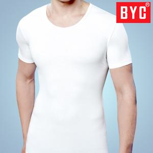  BYC  BYC 남성 에어로쉬 반팔런닝 5개세트 흰색 런닝셔츠 메리야스 이너웨어 면속옷