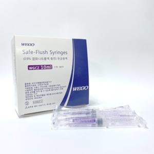  위고  WEGO Safe Flush Syringes 위고 식염수 주사기 세이프 플러쉬 10ml 30개입