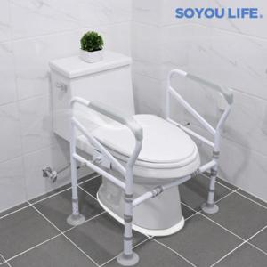  소유라이프  변기 안전손잡이 노인 화장실 장애인 양변기 안전바 지지대 욕실