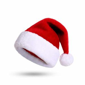 AK몰 벨벳 고급형 산타 모자 크리스마스 털모자 이벤트 용품 교회 학교 사무실 가정
