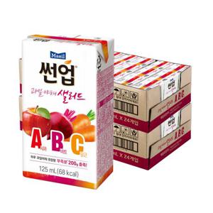  매일유업   매일  썬업 과일야채샐러드 ABC 주스 125ml 48팩 (24팩 2박스)