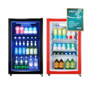 소형 음료수냉장고 업소용 미니 쇼케이스 맥주 KVC-102 음료 사무실 술장고 냉장고